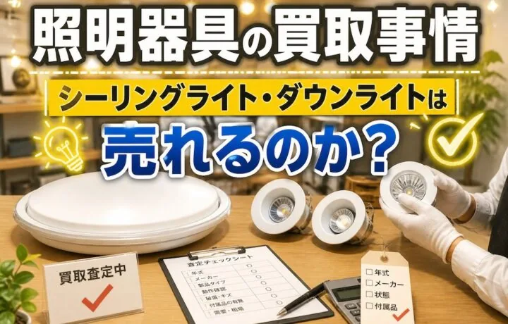 照明器具の買取事情のイメージ