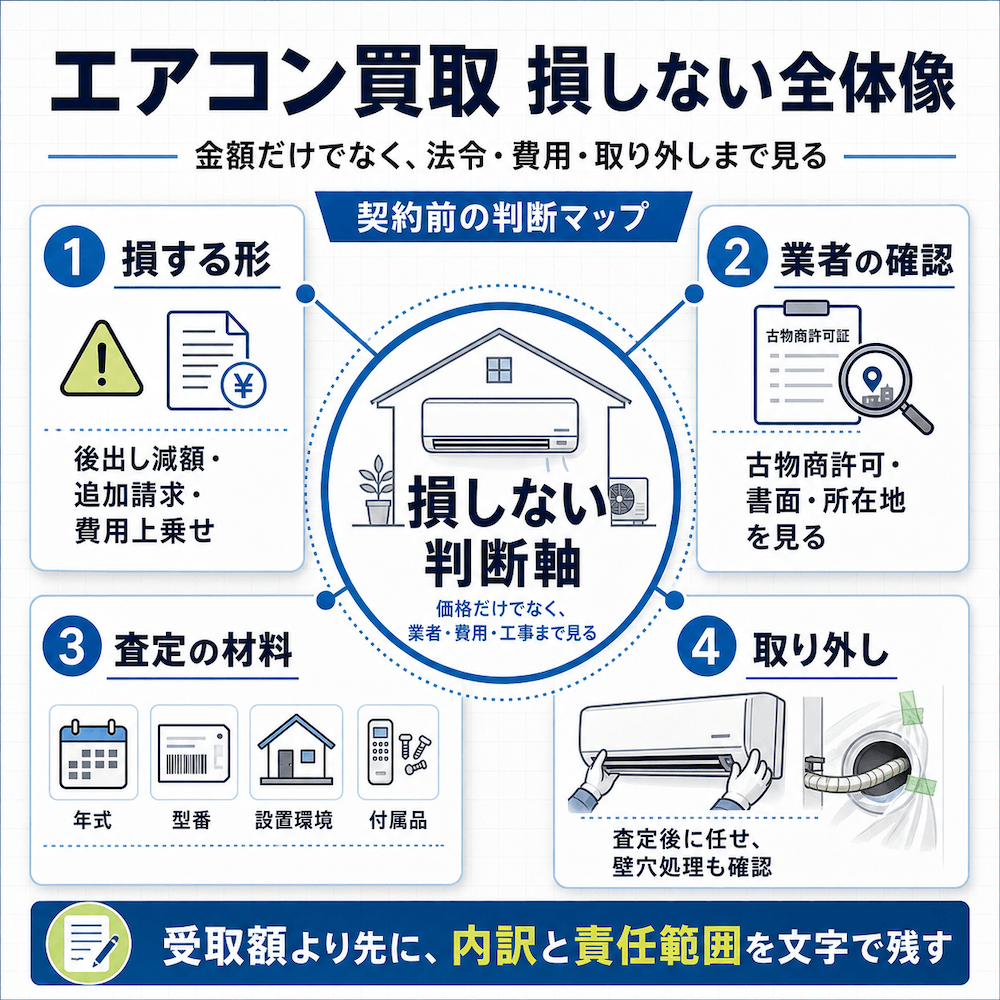 エアコン買取で損しない全体像
