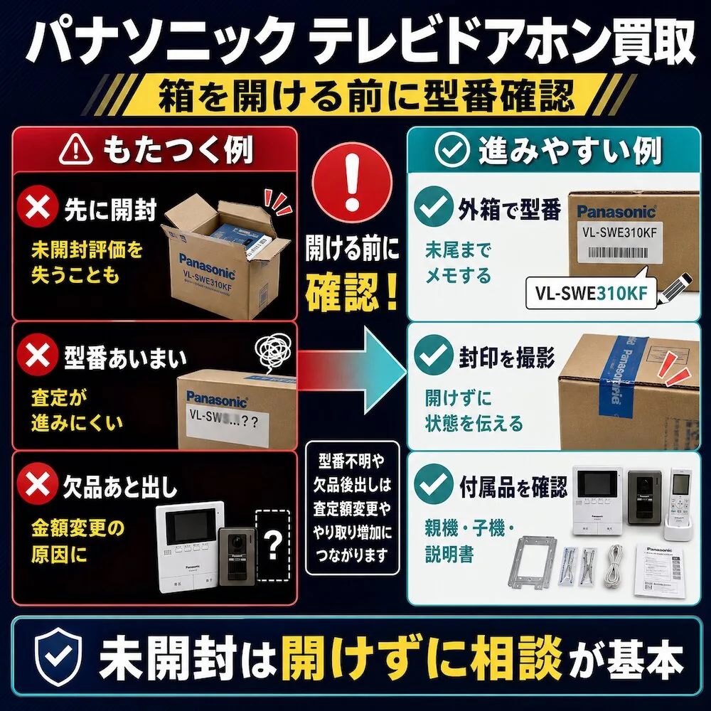 パナソニックテレビドアホン買取
